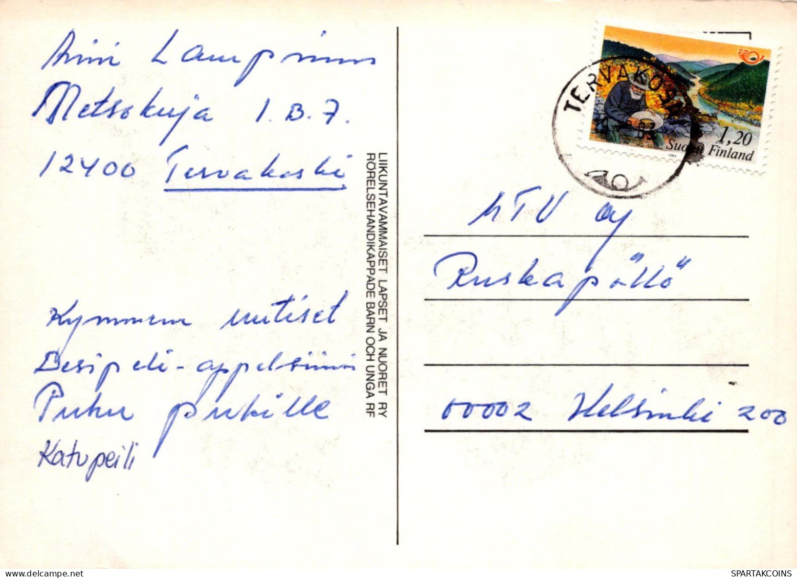 MARIPOSAS Animales Vintage Tarjeta Postal CPSM #PBS436.A - Papillons