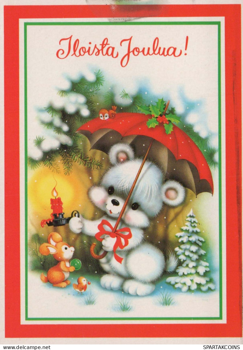 NASCERE Animale Vintage Cartolina CPSM #PBS332.A - Bären