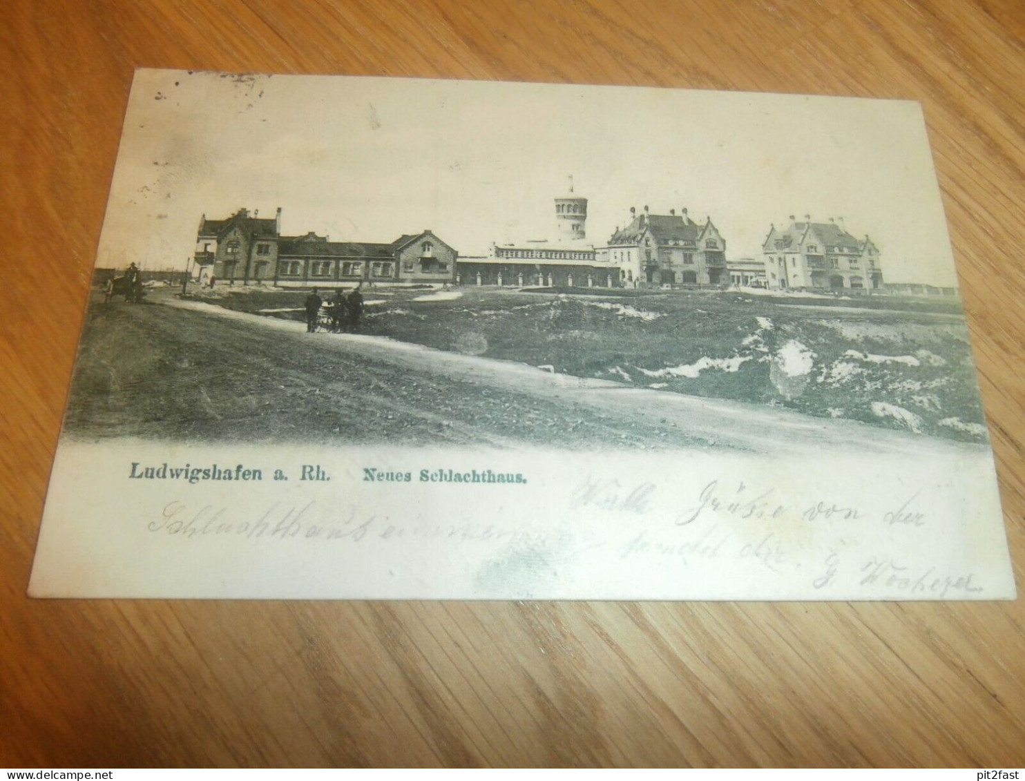 AK Ludwigshafen A. Rhein , 1905 , Schlachthaus , Ansichtskarte !!! - Ludwigshafen