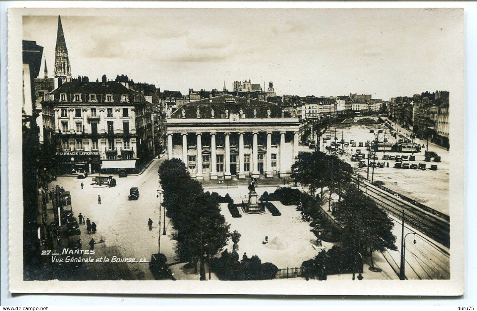 LOT 3 CPA * NANTES Pont Transbordeur Vue D'ensemble (paquebot) Pont De La Tortière & Vue Générale Et La Bourse - Nantes