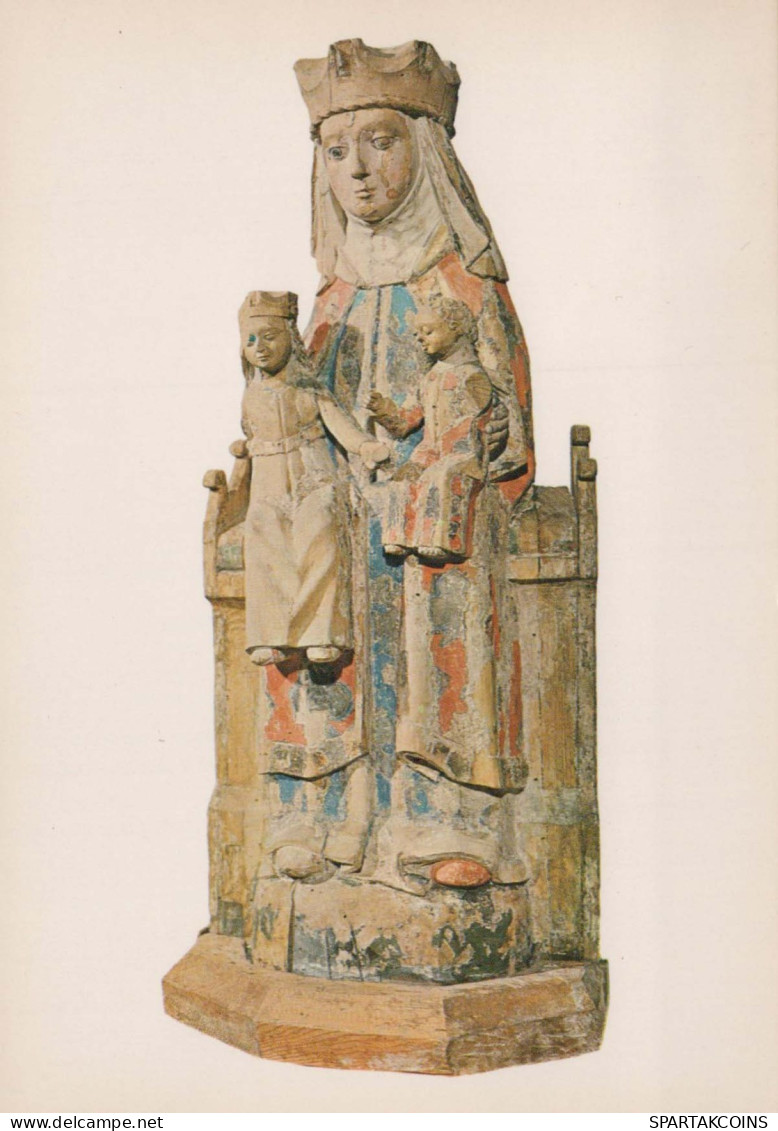 STATUE SAINTS ET SAINTES Christianisme Religion Vintage Carte Postale CPSM #PBQ296.A - Tableaux, Vitraux Et Statues