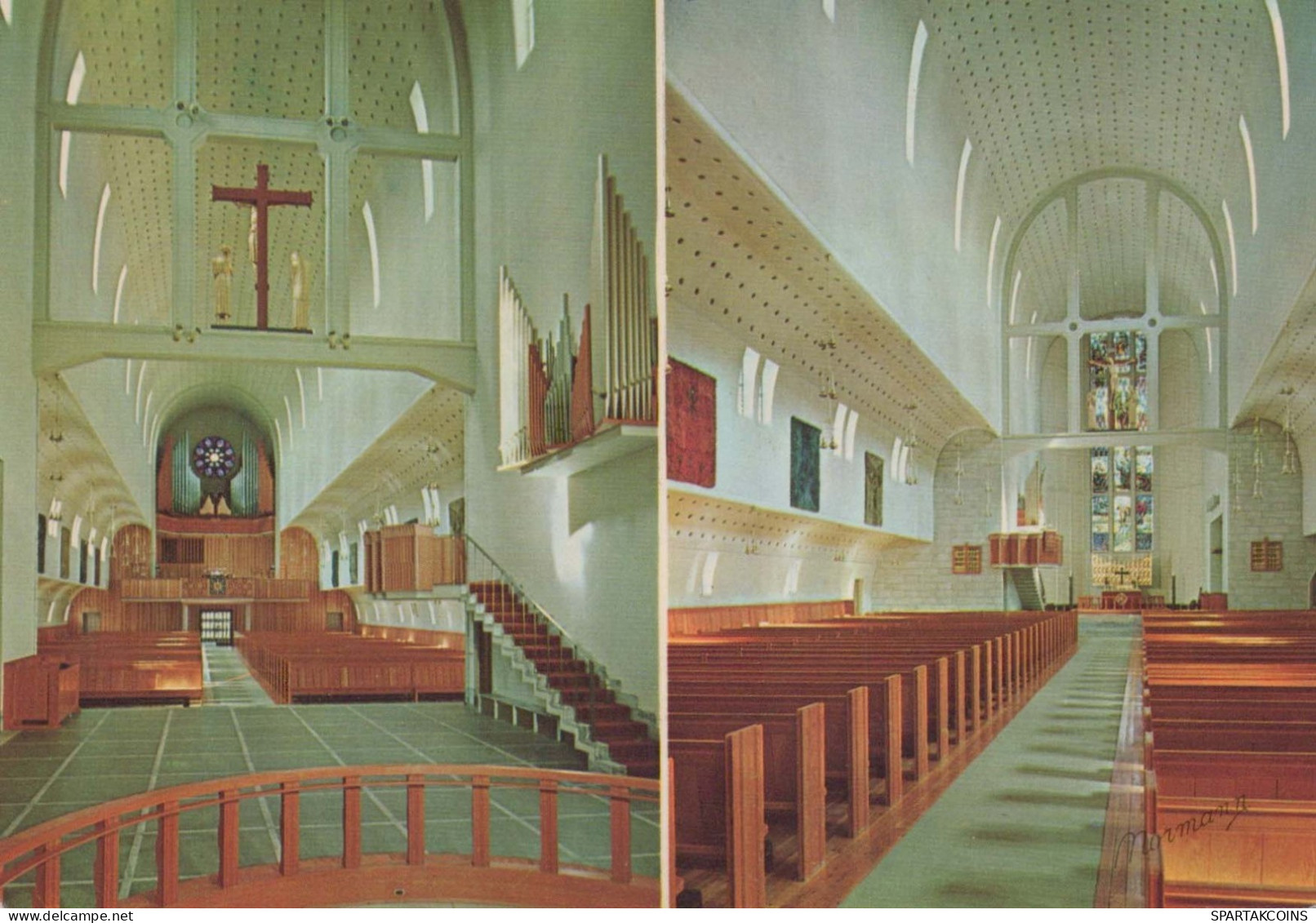 IGLESIA Cristianismo Religión Vintage Tarjeta Postal CPSM #PBQ184.A - Churches & Convents