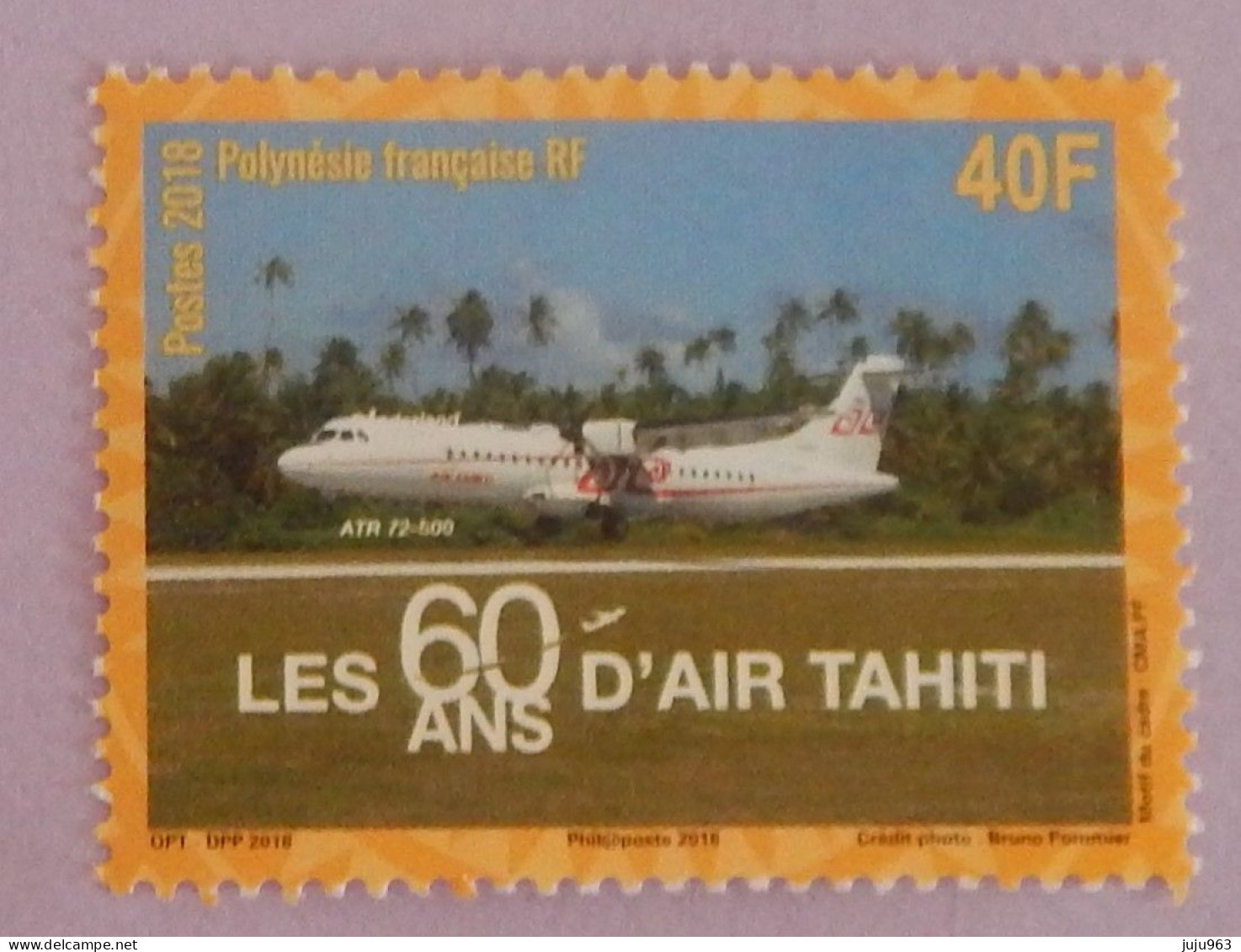POLYNESIE FRANCAISE YT 1178 NEUF**MNH "LES 60 ANS D'AIR HAITI" ANNÉE 2018 - Unused Stamps