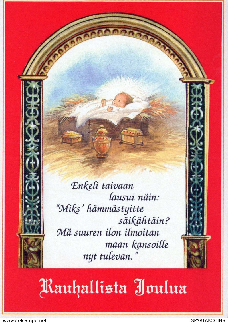 JESUS CHRIST Baby JESUS Christmas Religion Vintage Postcard CPSM #PBP732.A - Jésus