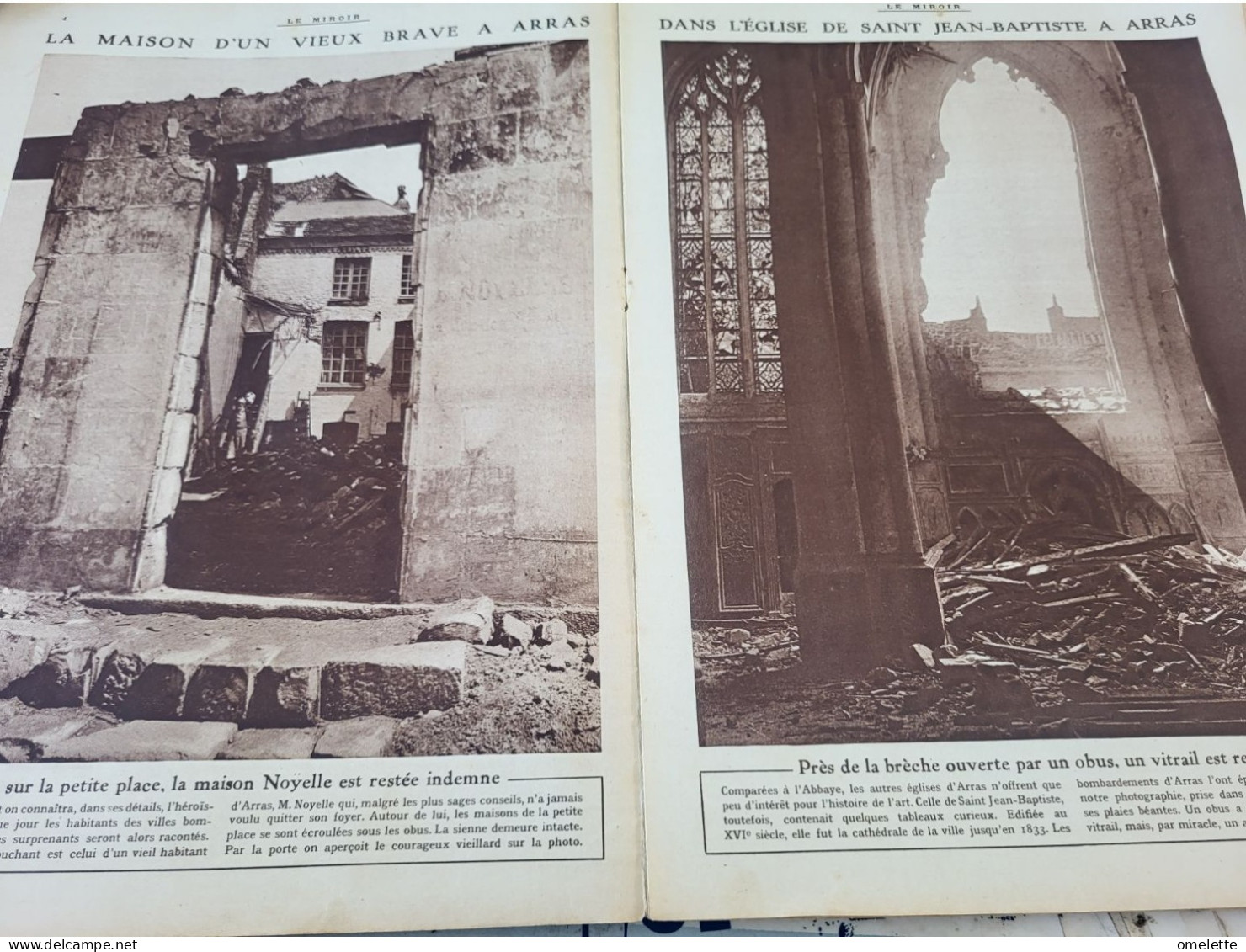 MIROIR 15/MANGIN/ARRAS/DOMMAGES BELGIQUE/AUMONIERS BELGES AU FRONT /GENERAL CARDONA/GARROS PRISONNIER - 1900 - 1949