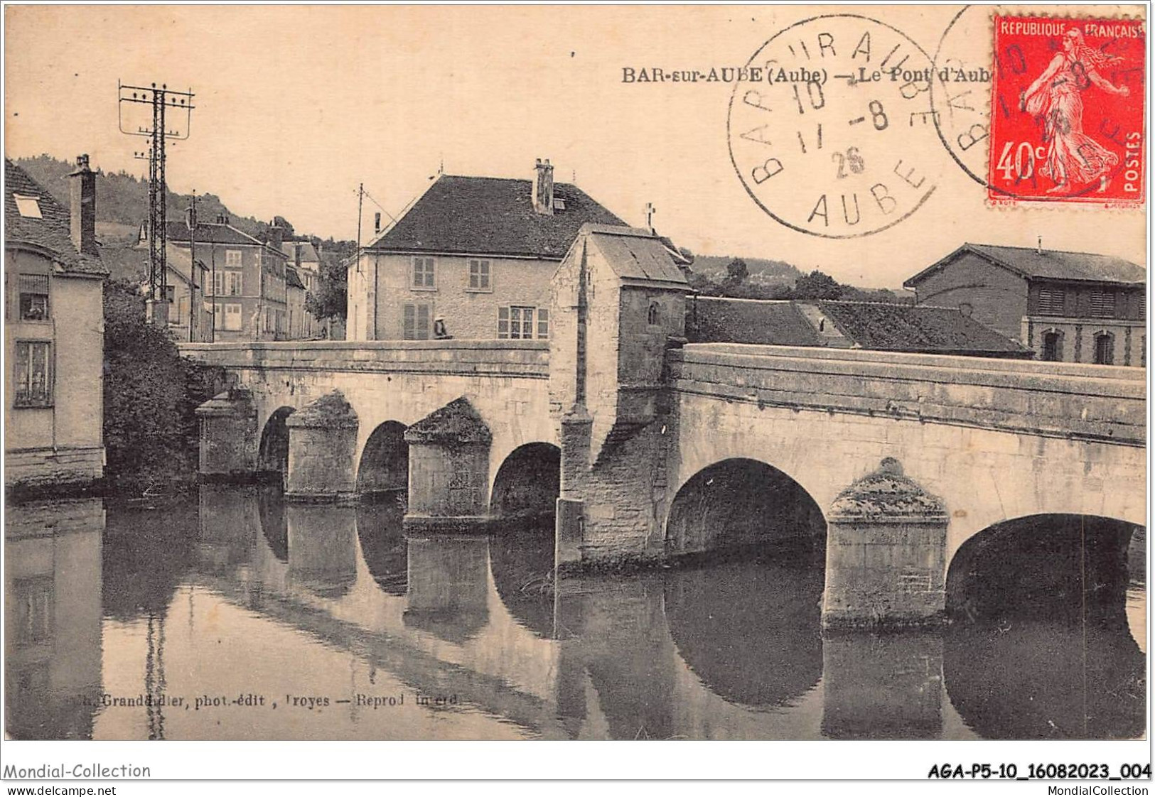 AGAP5-10-0363 - BAR-SUR-AUBE - Le Pont D'aube  - Bar-sur-Aube