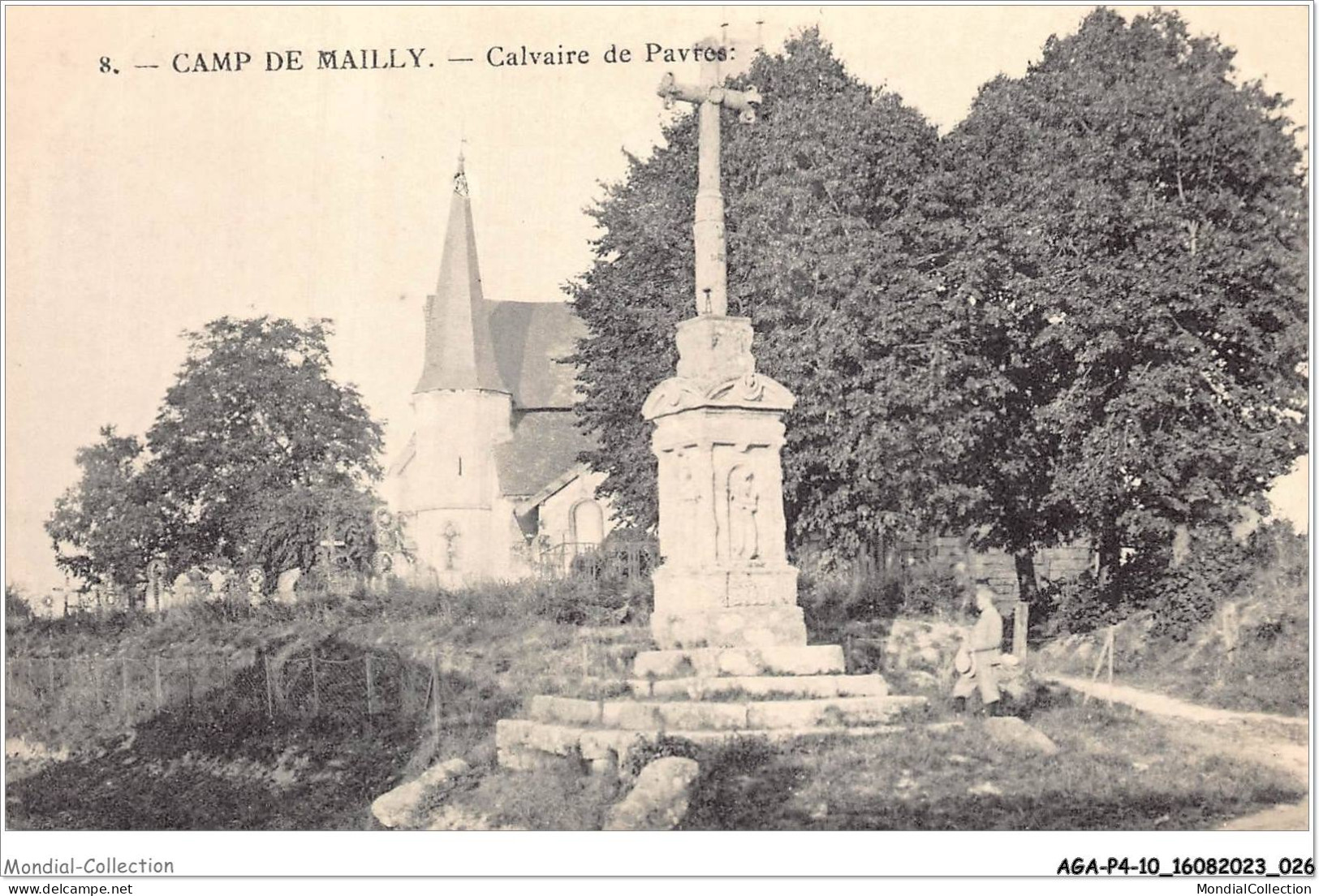 AGAP4-10-0303 - CAMP DE MAILLY - Calvaire De Pavres  - Mailly-le-Camp