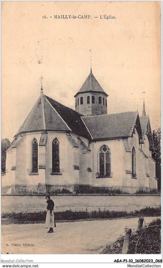 AGAP1-10-0035 - MAILLY-LE-GRAND - L'église  - Mailly-le-Camp