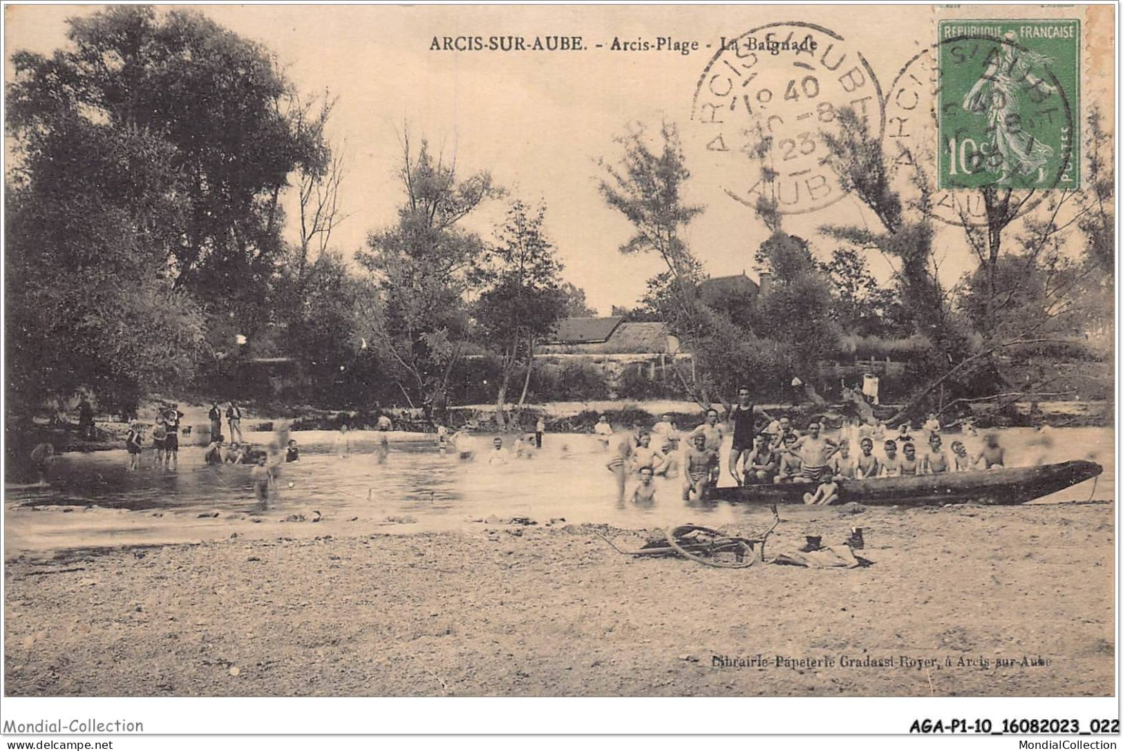 AGAP1-10-0012 - ARCIS-SUR-AUBE - Arcis-plage - La Baignade  - Arcis Sur Aube