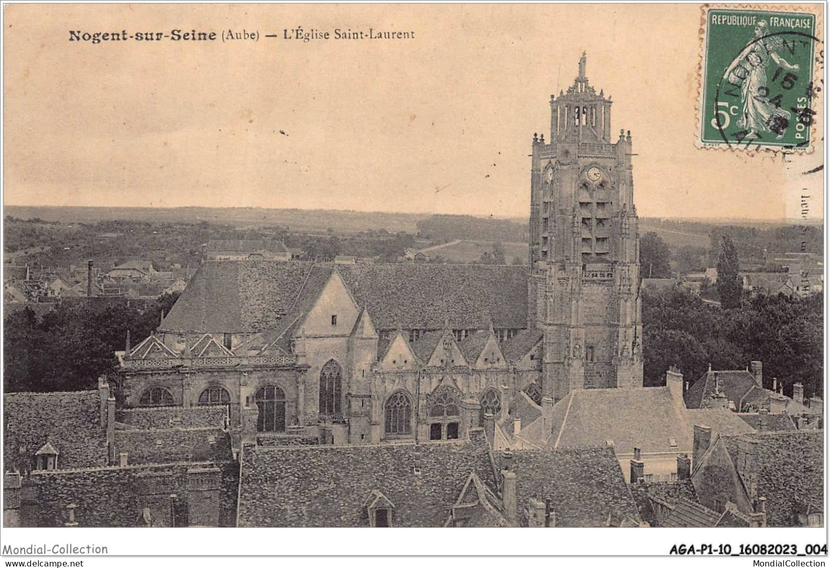 AGAP1-10-0003 - NOGENT-SUR-SEINE - L'église Saint-laurent  - Nogent-sur-Seine