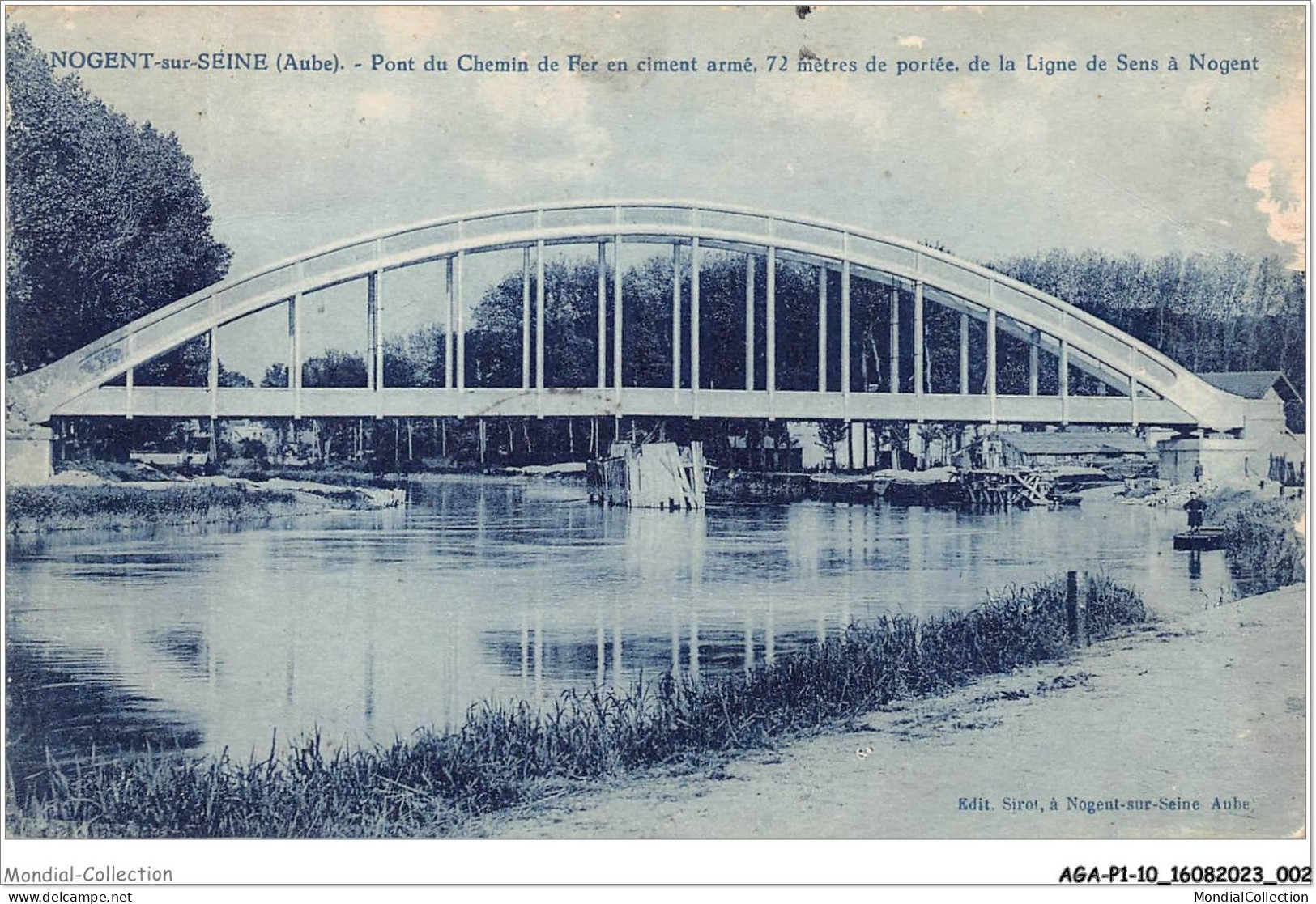 AGAP1-10-0002 - NOGENT-SUR-SEINE - Pont Du Chemin De Fer En Ciment  - Nogent-sur-Seine