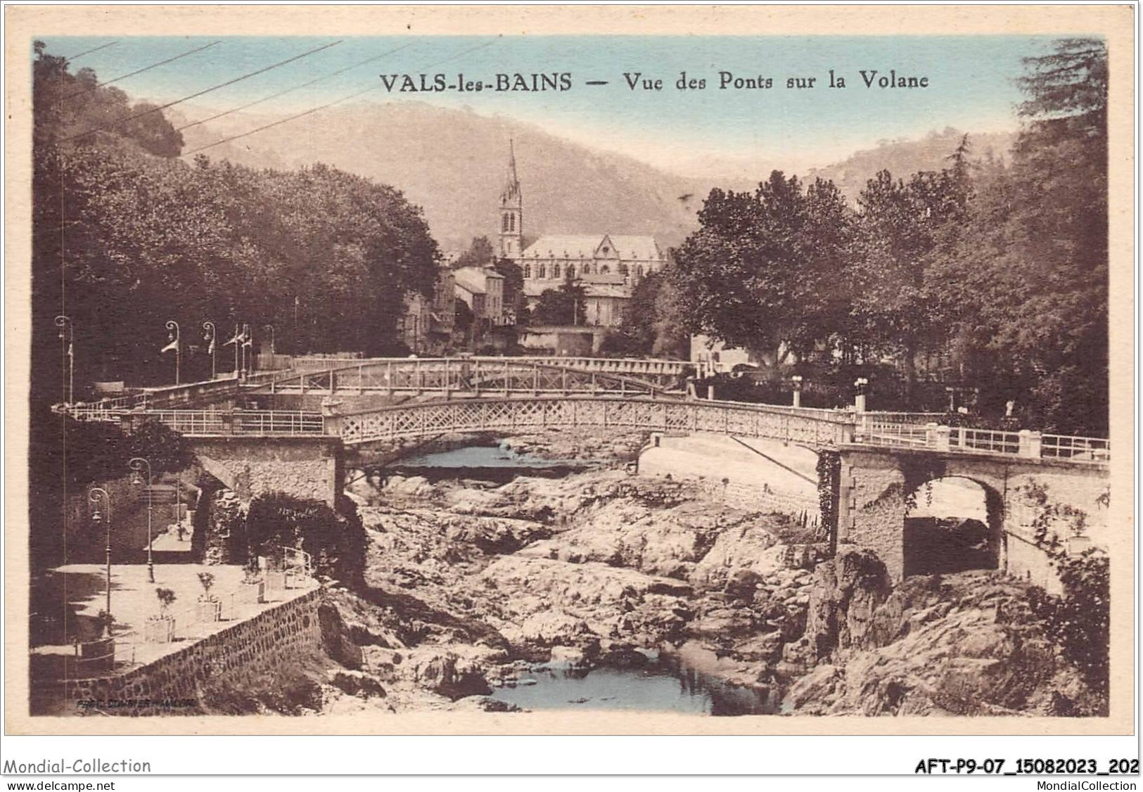 AFTP9-07-0923 - VALS-LES-BAINS - Vue Des Pont Sur La Volane - Vals Les Bains