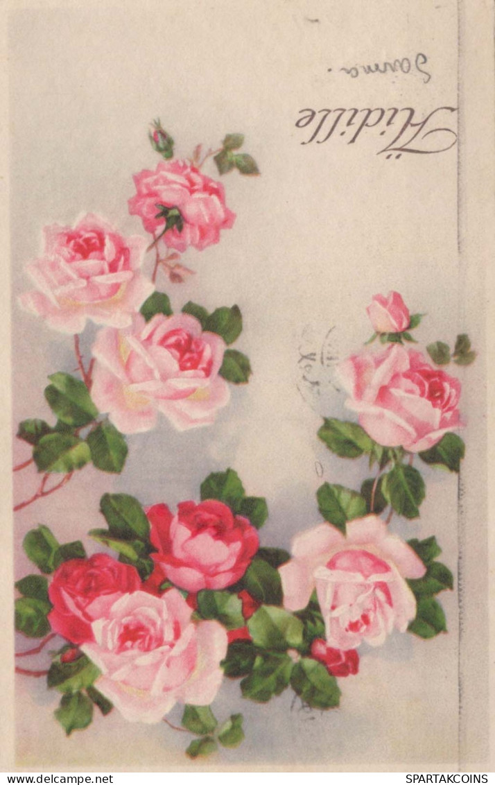 FLOWERS Vintage Ansichtskarte Postkarte CPA #PKE605.A - Fleurs