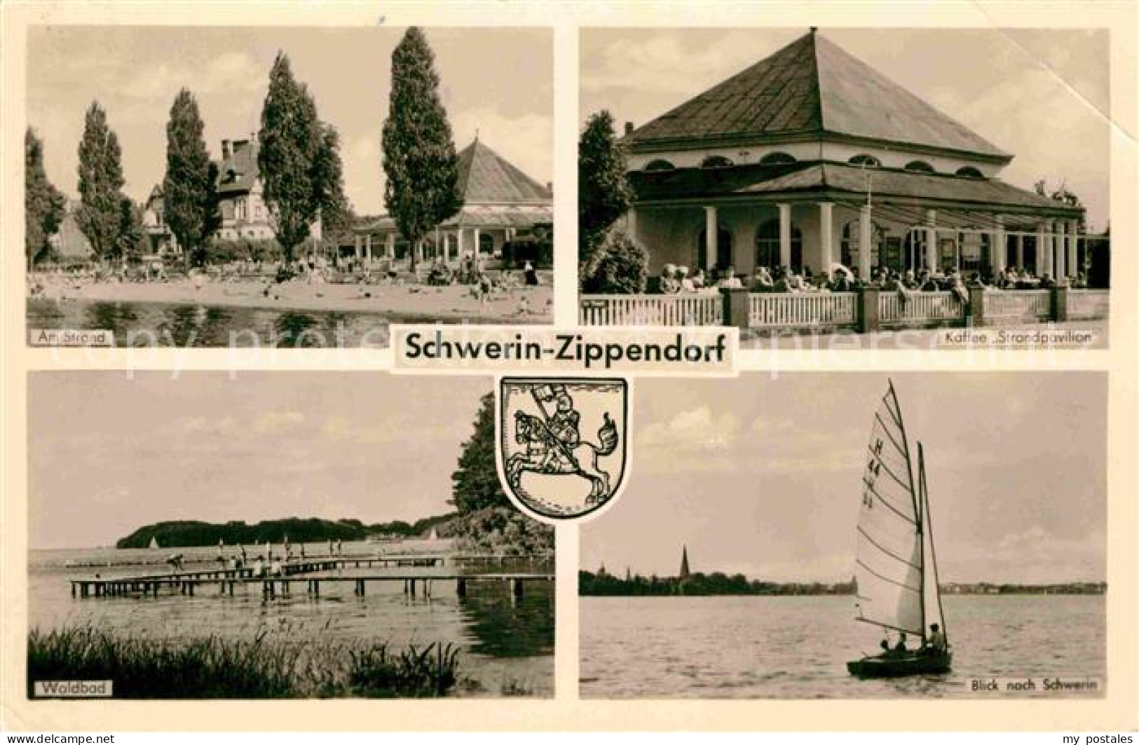 72633748 Zippendorf Strand Kaffee Strandpavillon Segelboot Waldbad Zippendorf - Schwerin