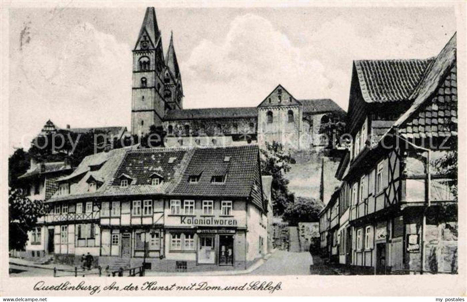 72633744 Quedlinburg An Der Kunst Mit Dom Und Schloss Kolonialwaren Quedlinburg - Sonstige & Ohne Zuordnung