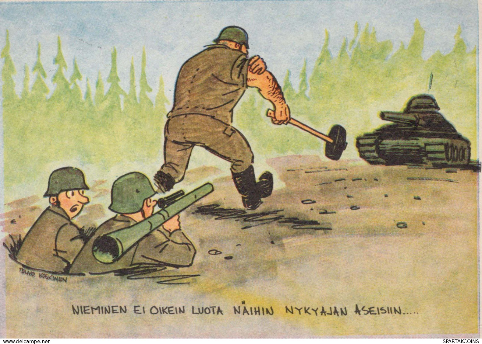 SOLDAT HUMOR Militaria Vintage Ansichtskarte Postkarte CPSM #PBV947.A - Humour