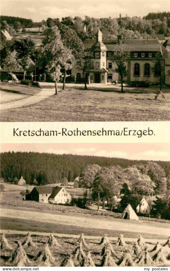 72633718 Kretscham-Rothensehma Sanatorium Heuernte Felder Landwirtschaft Kretsch - Oberwiesenthal