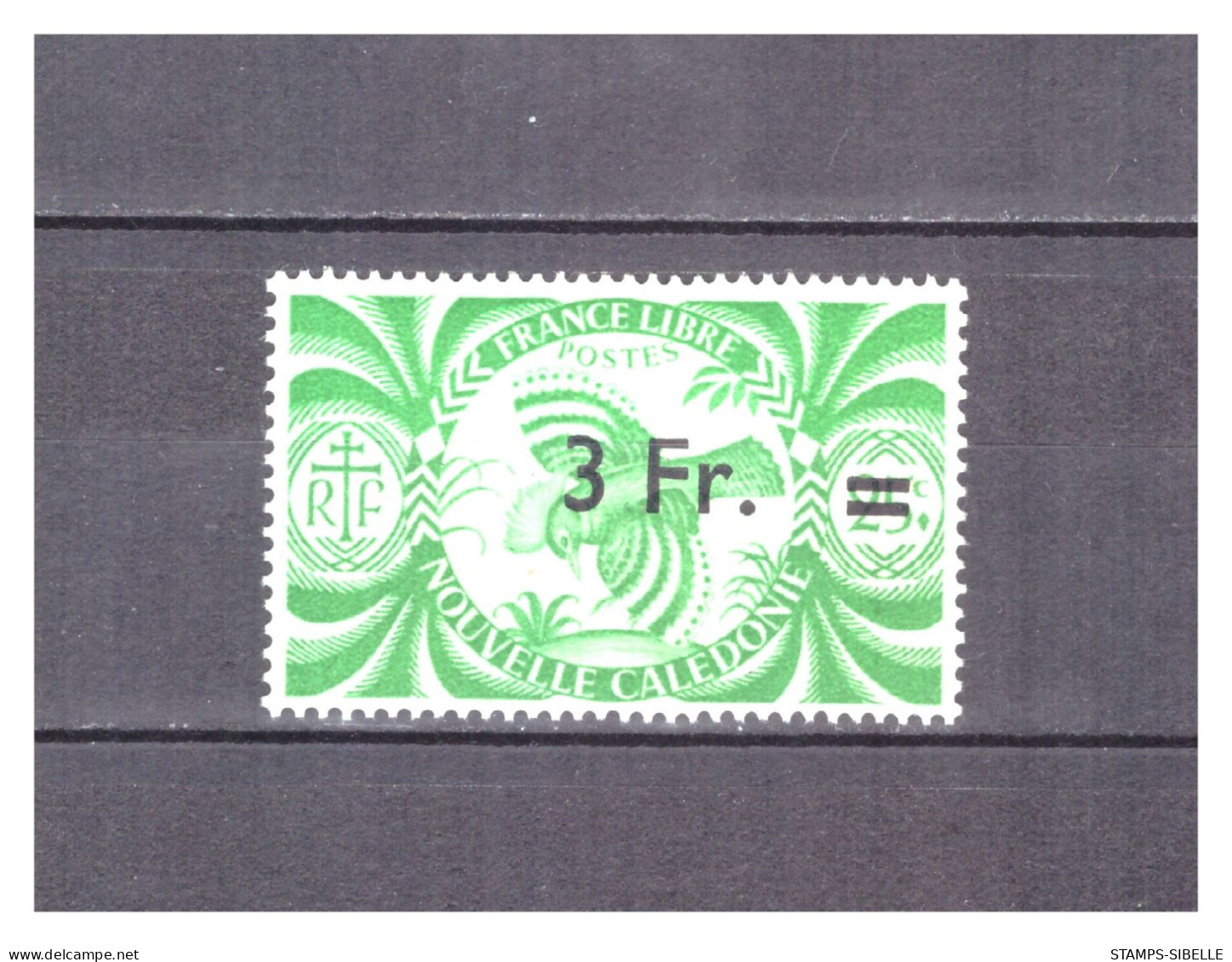 NOUVELLE  CALEDONIE . N ° 254  .  3 F    SUR   25 C  .  NEUF  * . SUPERBE . - Unused Stamps