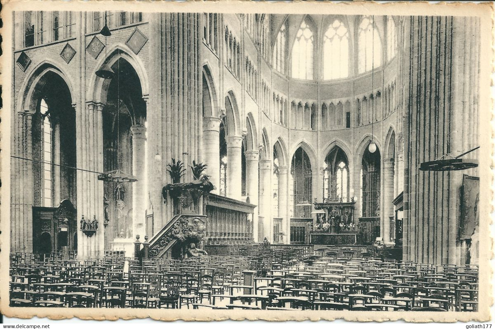 Veurne - Binnenzicht Van St-Walburga Kerk - Furnes - Interieur De L'Eglise Ste-Walburge - Veurne
