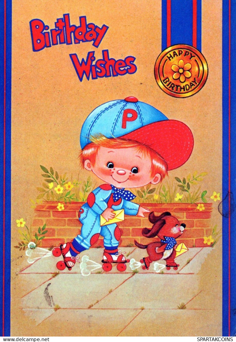 CHILDREN HUMOUR Vintage Postcard CPSM #PBV288.A - Humorvolle Karten