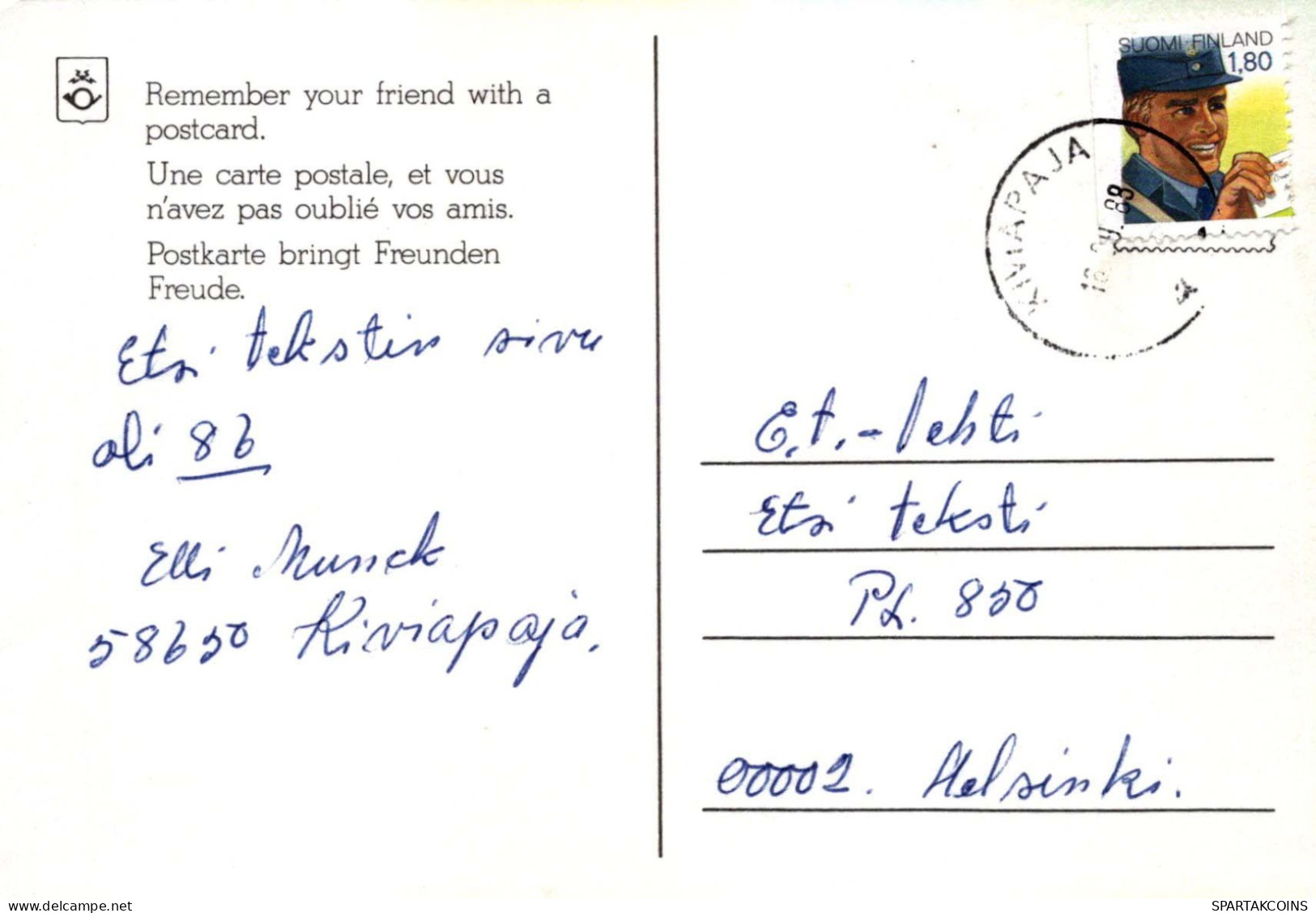 NIÑOS HUMOR Vintage Tarjeta Postal CPSM #PBV179.A - Humorous Cards