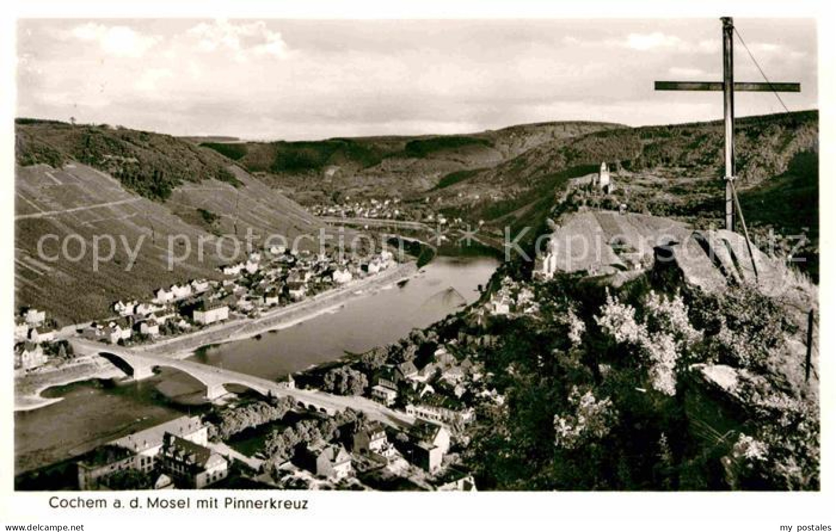 72633686 Cochem Mosel Panorama Blick Vom Pinnerkreuz Cochem - Cochem