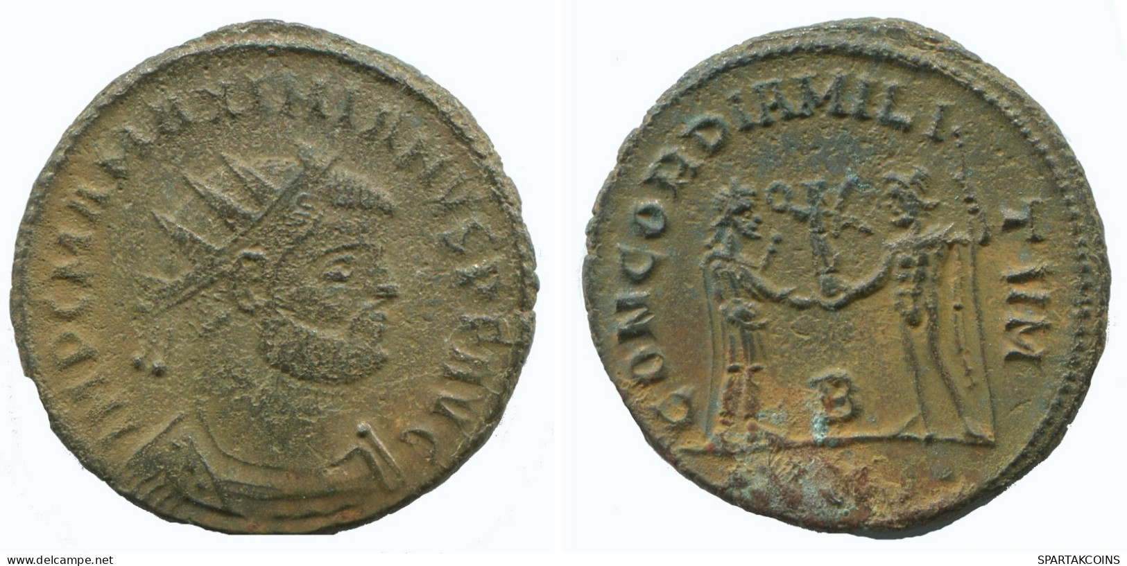 MAXIMIANUS ANTONINIANUS Heraclea B/xxi Concord 3.8g/22mm #NNN1812.18.E.A - The Tetrarchy (284 AD To 307 AD)
