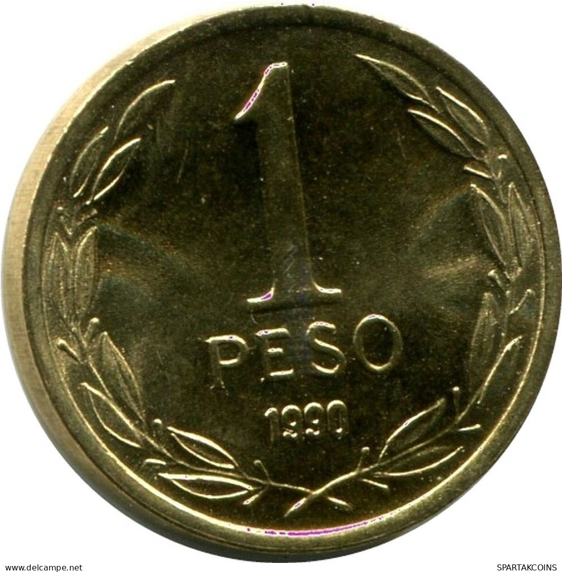 1 PESO 1990 CHILE UNC Moneda #M10146.E.A - Chili