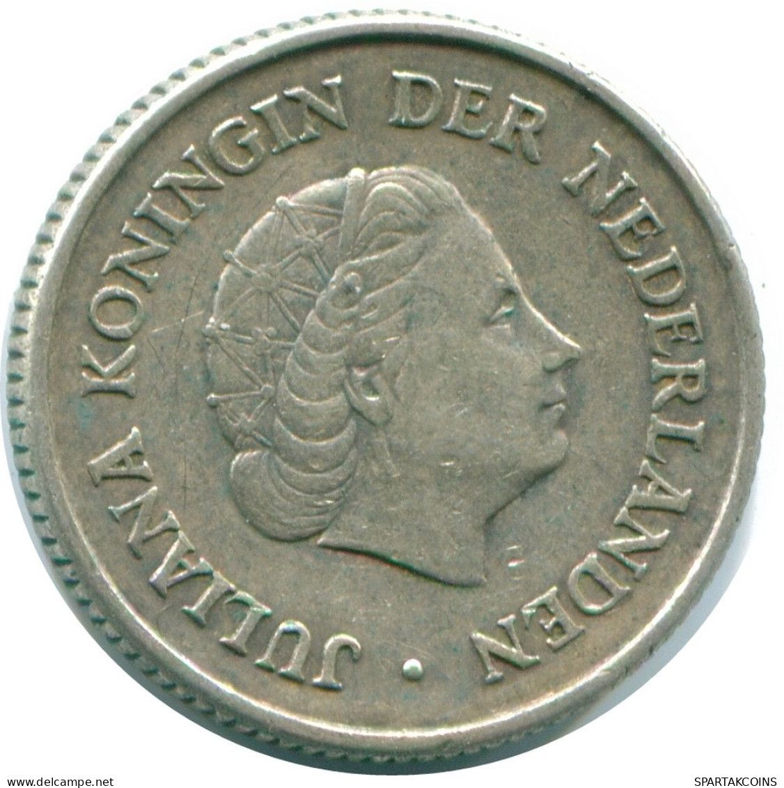 1/4 GULDEN 1963 ANTILLAS NEERLANDESAS PLATA Colonial Moneda #NL11194.4.E.A - Antilles Néerlandaises
