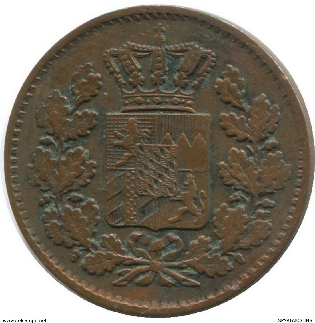 BAVARIA 1 PFENNIG 1870 German States #DE10549.12.D.A - Autres & Non Classés