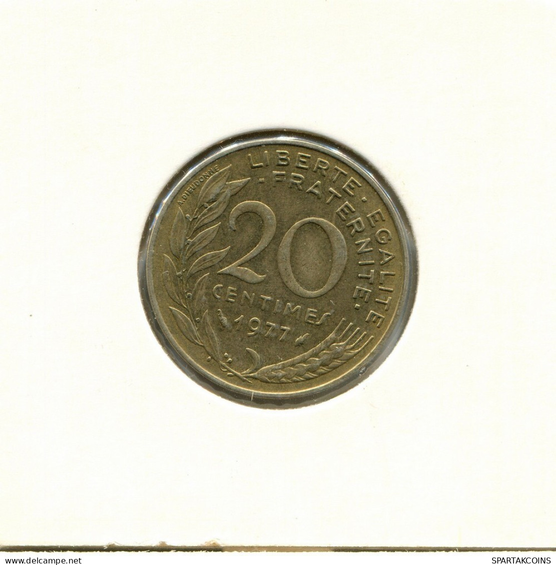 20 CENTIMES 1977 FRANCE Pièce #BB493.F.A - 20 Centimes