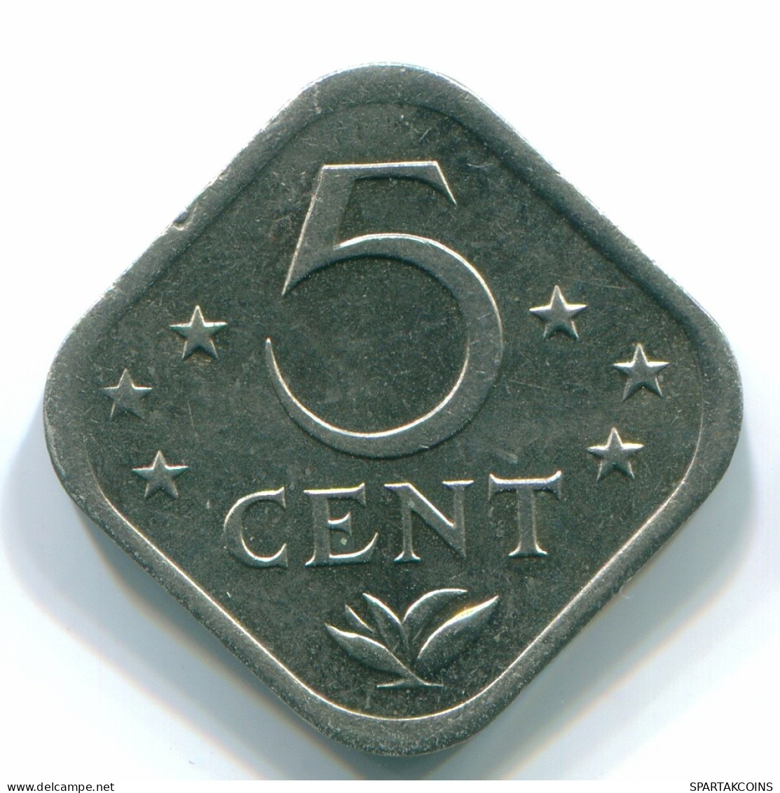 5 CENTS 1982 ANTILLES NÉERLANDAISES Nickel Colonial Pièce #S12357.F.A - Antilles Néerlandaises