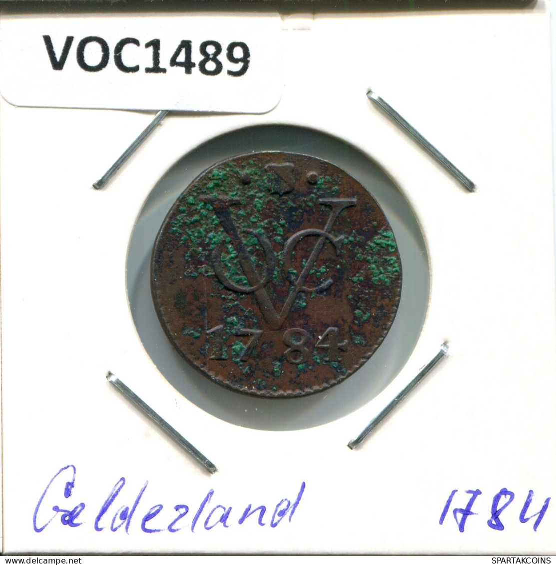 1784 UTRECHT VOC DUIT INDES NÉERLANDAIS NETHERLANDS Koloniale Münze #VOC1489.11.F.A - Nederlands-Indië