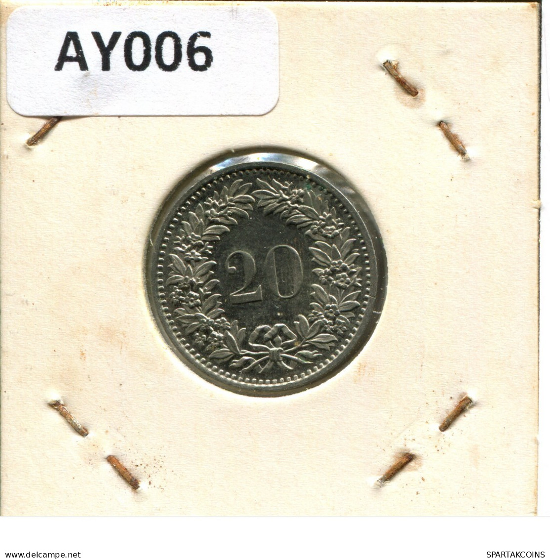 20 RAPPEN 1981 SWITZERLAND Coin #AY006.3.U.A - Sonstige & Ohne Zuordnung
