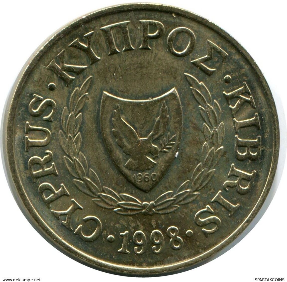 5 CENTS 1998 ZYPERN CYPRUS Münze #AP314.D.A - Cyprus