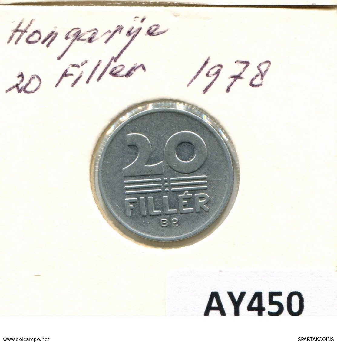 20 FILLER 1978 HUNGARY Coin #AY450.U.A - Hongrie