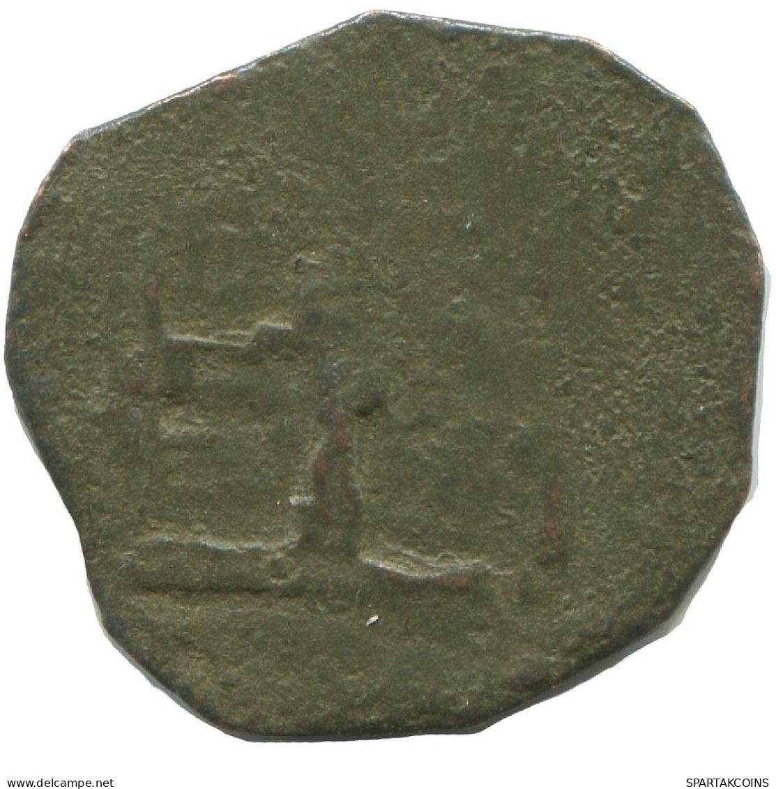CRUSADER CROSS Authentic Original MEDIEVAL EUROPEAN Coin 1.2g/16mm #AC129.8.D.A - Sonstige – Europa