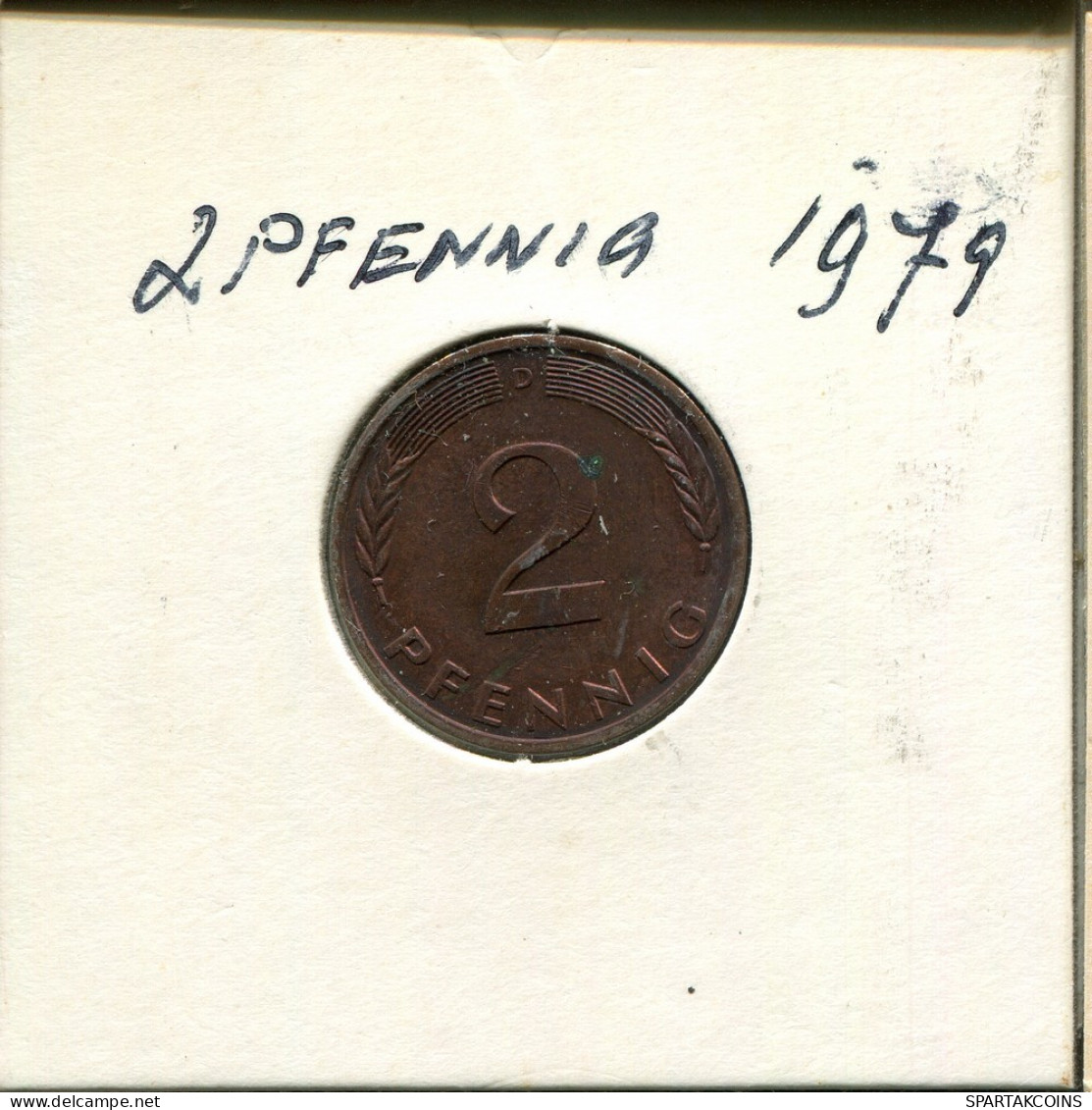 2 PFENNIG 1979 BRD ALEMANIA Moneda GERMANY #AR326.E.A - 2 Pfennig