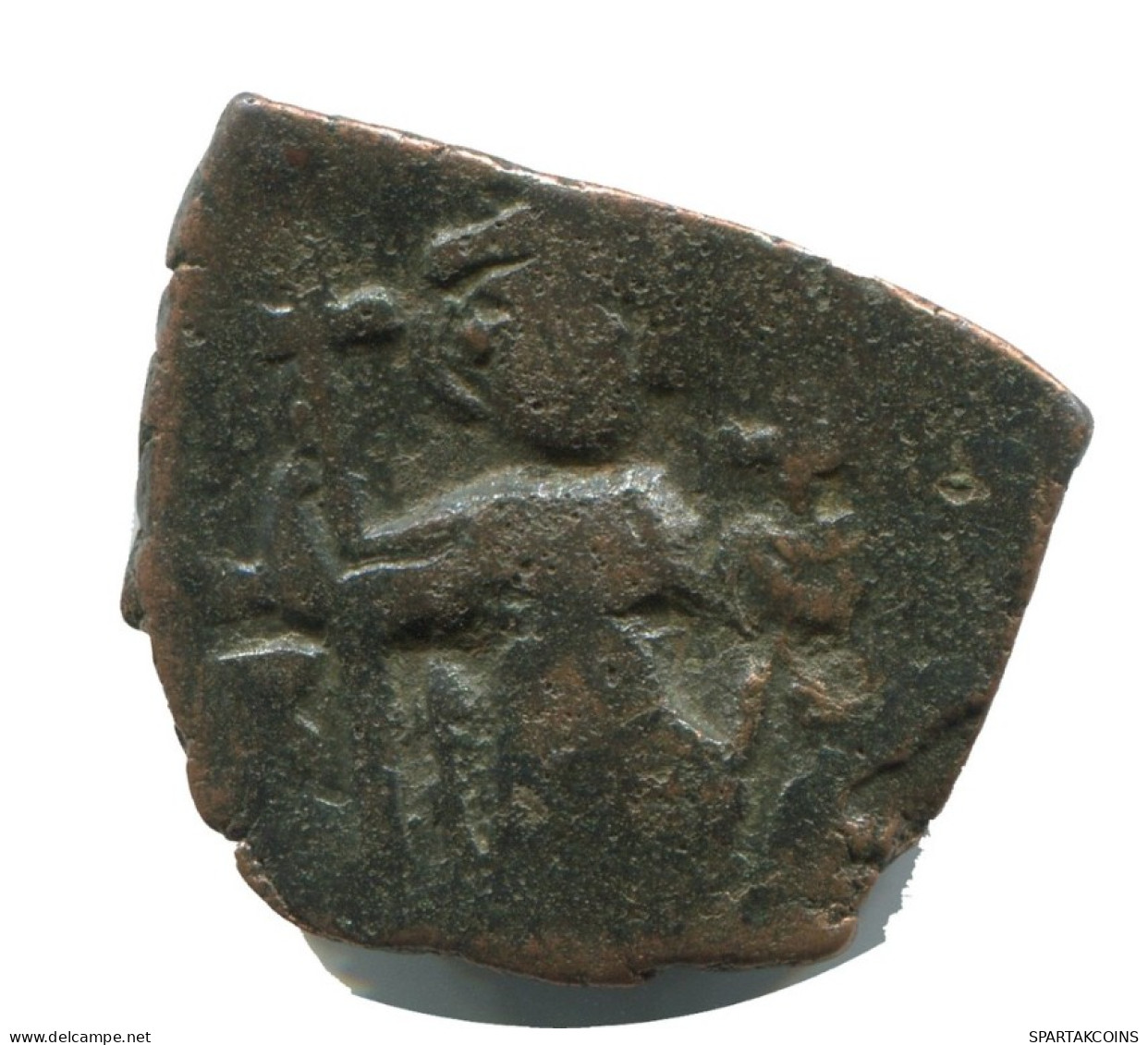 ARAB PSEUDO Authentique ORIGINAL Antique BYZANTIN Pièce 3.3g/24mm #AB371.9.F.A - Byzantinische Münzen