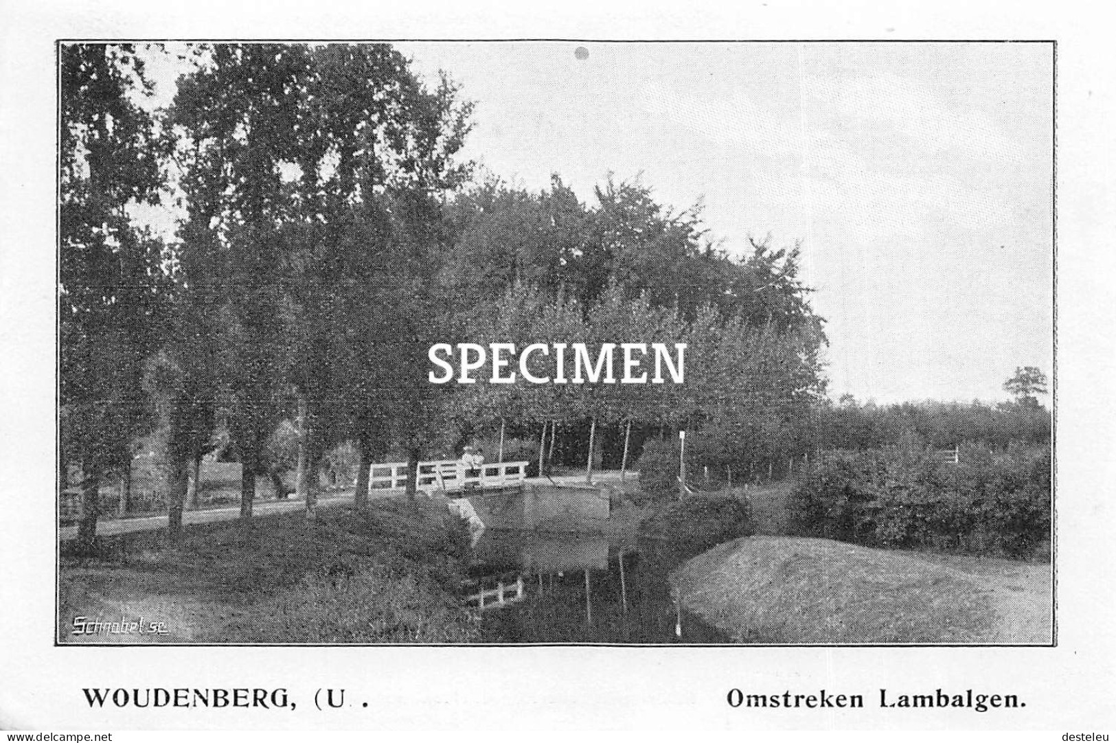 Prent - Omstreken Lambalgen - Woudenberg  - 8.5x12.5 Cm - Andere & Zonder Classificatie