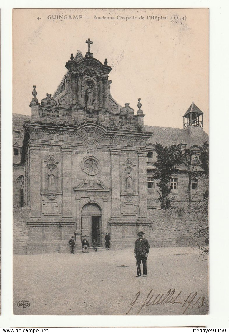 22 . Guingamp . Ancienne Chapelle De L'Hopital . 1913 - Guingamp