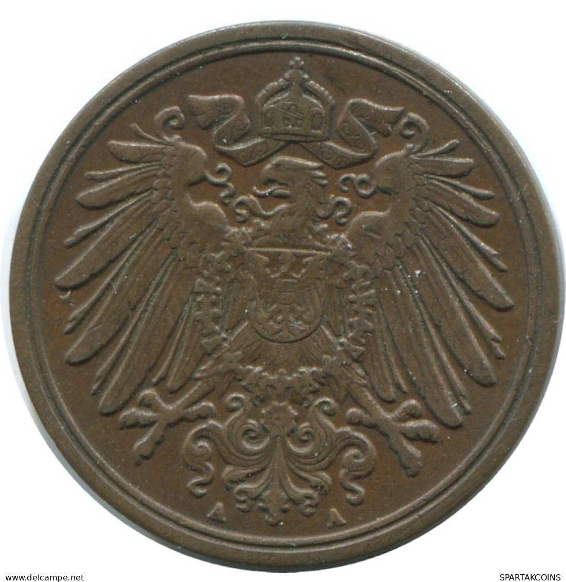 1 PFENNIG 1912 A DEUTSCHLAND Münze GERMANY #AE584.D.A - 1 Pfennig