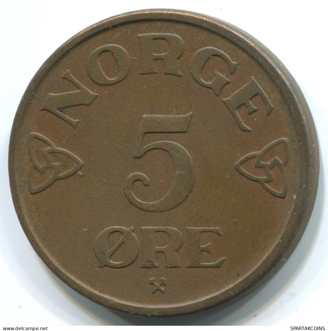 5 ORE 1953 NORWEGEN NORWAY Münze #WW1053.D.A - Norvège