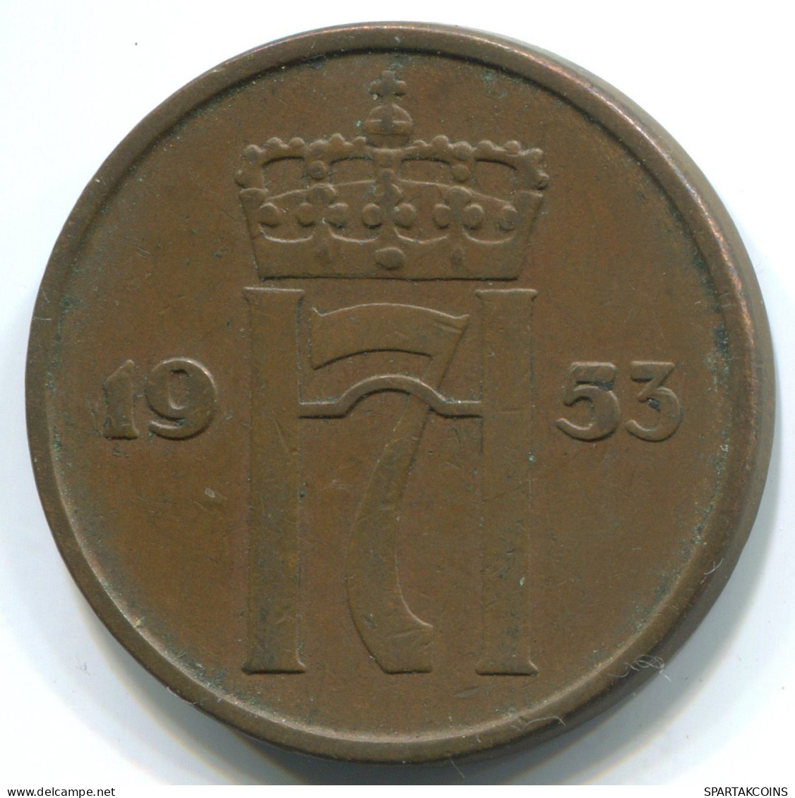 5 ORE 1953 NORWEGEN NORWAY Münze #WW1053.D.A - Norvegia