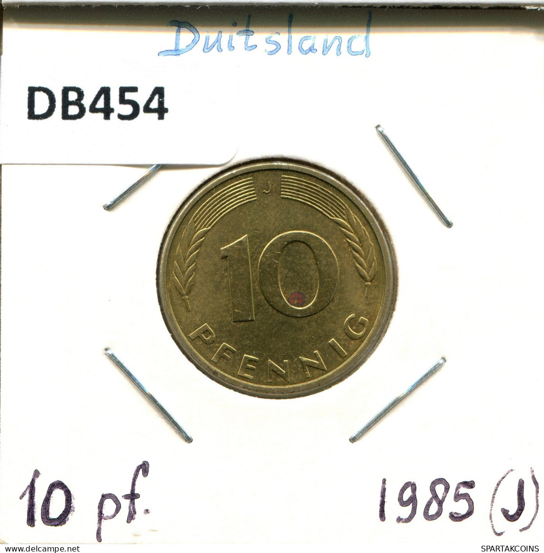 10 PFENNIG 1985 J BRD ALLEMAGNE Pièce GERMANY #DB454.F.A - 10 Pfennig