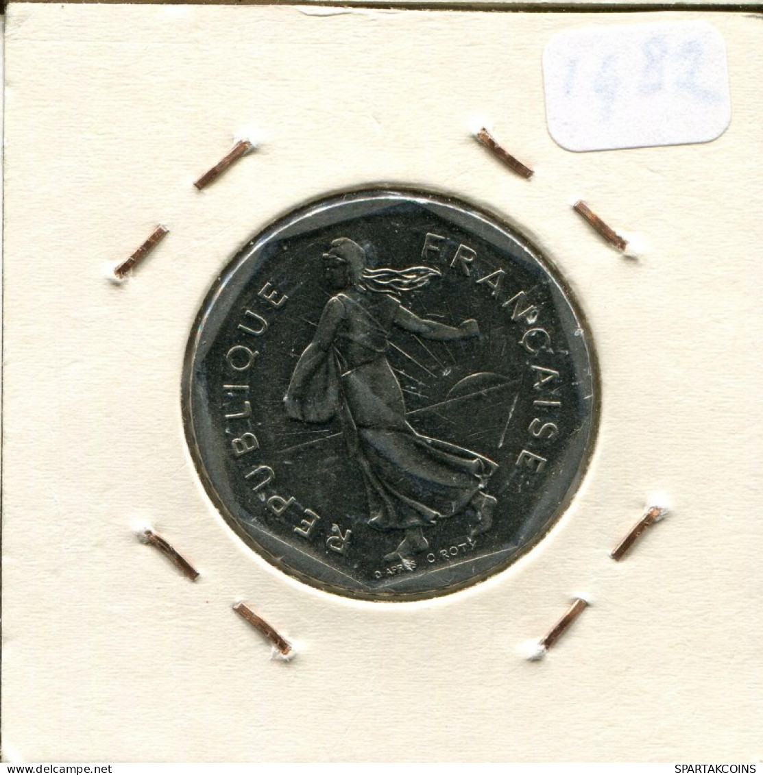 2 FRANCS 1982 FRANKREICH FRANCE Semeuse Französisch Münze #AM612.D.A - 2 Francs