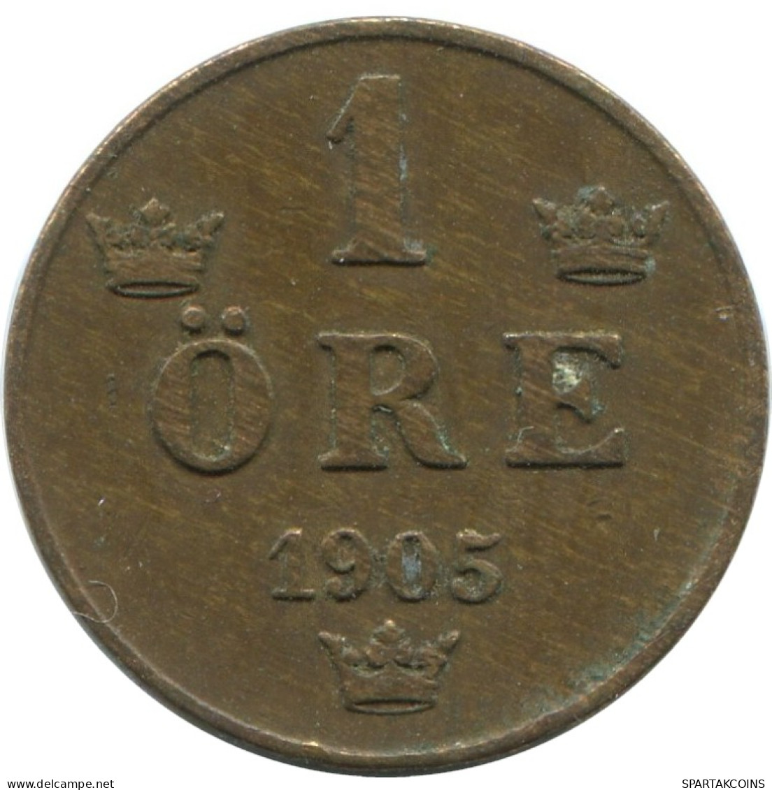 1 ORE 1905 SCHWEDEN SWEDEN Münze #AD355.2.D.A - Suède
