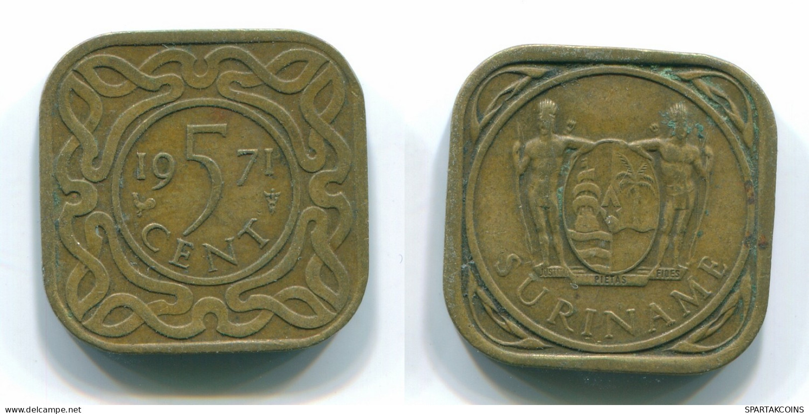 5 CENTS 1971 SURINAME Netherlands Nickel-Brass Colonial Coin #S12893.U.A - Surinam 1975 - ...
