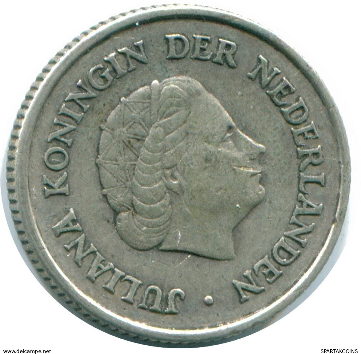 1/4 GULDEN 1962 NETHERLANDS ANTILLES SILVER Colonial Coin #NL11147.4.U.A - Antilles Néerlandaises