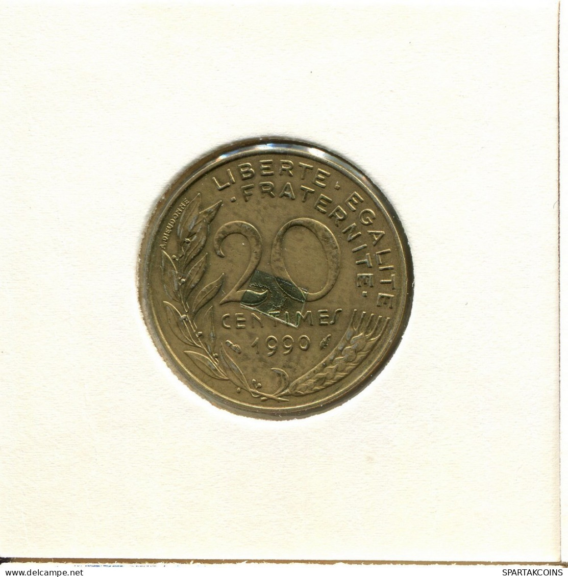 20 CENTIMES 1990 FRANCIA FRANCE Moneda #BB506.E.A - 20 Centimes